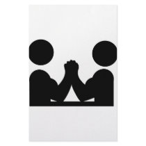 arm wrestling icon stationery