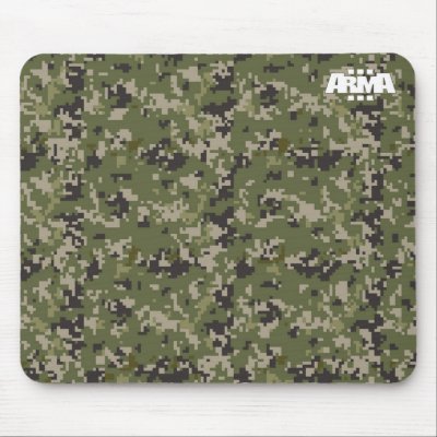 Arma 3 Hexacam - arid camo pattern Mousepad by Bohemia_Interactive