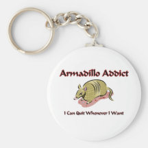 Armadillo Addict Keychains