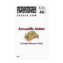 Armadillo Addict Postage Stamp