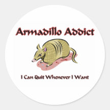 Armadillo Addict Stickers