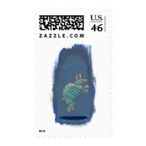 Armadillo art fun inspirational confident cute stamp