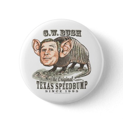 Armadillo Bush Button  by buttonZup