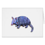 Armadillo card cute happy funky art armadillos