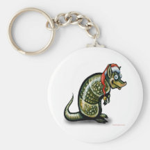 Armadillo Christmas Keychain
