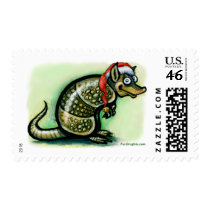 Armadillo Christmas Stamp