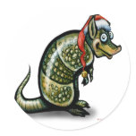 Armadillo Christmas Stickers