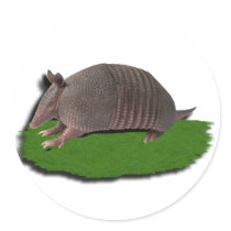 Armadillo grass sticker
