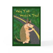 Armadillo Greeting Card by ChiaPetRescue Armadillo Greeting Card