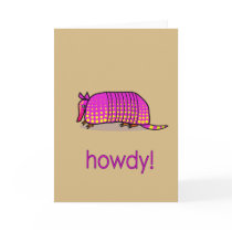 armadillo greeting card by DoloresDesigns armadillo greeting card