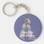Armadillo Keyring Key Chain