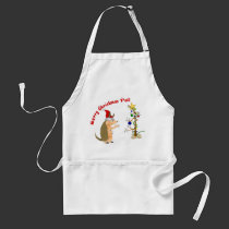Armadillo Merry Christmas Apron aprons