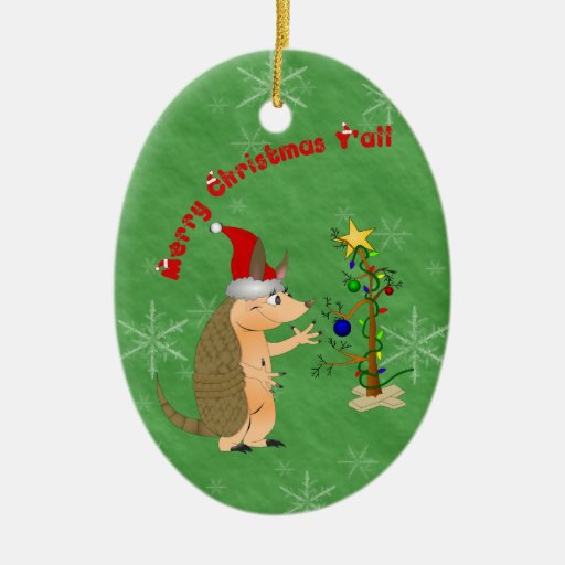 armadillo merry christmas ornament zazzle armadillo merry christmas ornament zazzle