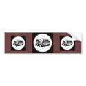 Armadillo Print bumper stickers