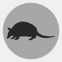 Armadillo Round Sticker