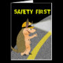 Armadillo Safety First Greeting Card