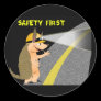 Armadillo Safety First Sticker