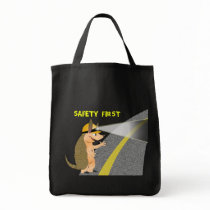 Armadillo Safety First Tote bags by ChiaPetRescue Armadillo Safety First Tote bags