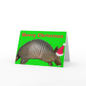 Armadillo Santa, Merry Christmas cards