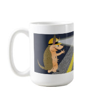 Armadillo Speed Bump Large Mug by ChiaPetRescue Armadillo Speed Bump Large Mug