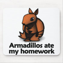 Armadillos ate my homework mouse pads