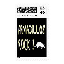 Armadillos Rock ! (dark) Postage