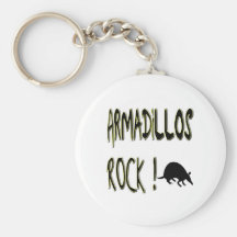 Armadillos Rock! Keychain