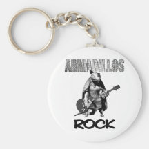 Armadillos Rock Keychain