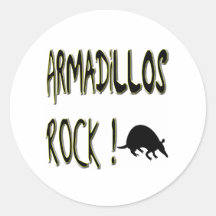 Armadillos Rock! Sticker