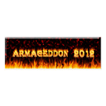 Armageddon 2012 fire and flames. business card templates
