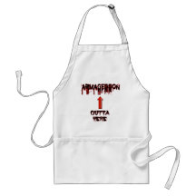 Armageddon Outta Here End Times Merchandise Apron