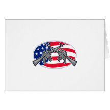 Armalite M-16 AR-15 Assault Rifle Greeting Cards