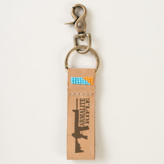 Armalite Rifle, Leather Keychain