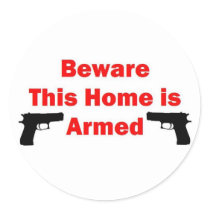 Armed Home Stickers