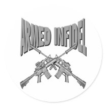 Armed Infidel stickers