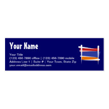 Armenia Brush Flag Business Cards