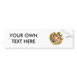Armenia Coat of Arms Bumper Sticker