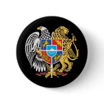 Armenia Coat Of Arms Pinback Button