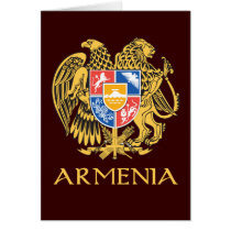 Armenia Coat of Arms Greeting Cards