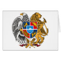Armenia Coat of Arms cards by FlagTshirts Armenia Coat of Arms cards