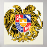 Armenia Coat of Arms detail posters