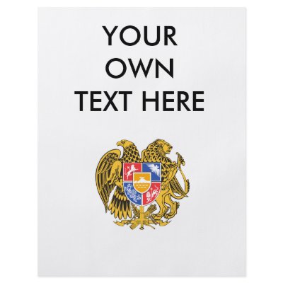 Armenia Coat of Arms Full Color Flyer by flagshirts