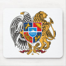 Armenia Coat of Arms Mousepad by FlagTshirts Armenia Coat of Arms Mousepad