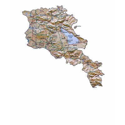 Flag of Nations : Armenia Flag And Map T Shirt