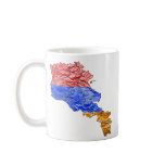 Armenia Flag-color Map Customizable Mug