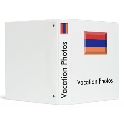 Armenia Flag Jewel Vinyl Binder by Vexillophile