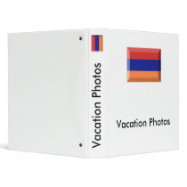 Armenia Flag Jewel Vinyl Binder