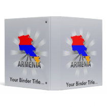 Armenia Flag Map 2.0 3 Ring Binders