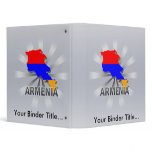 Armenia Flag Map 2.0 3 Ring Binders