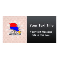 Armenia Flag Map 2.0 Photo Greeting Card